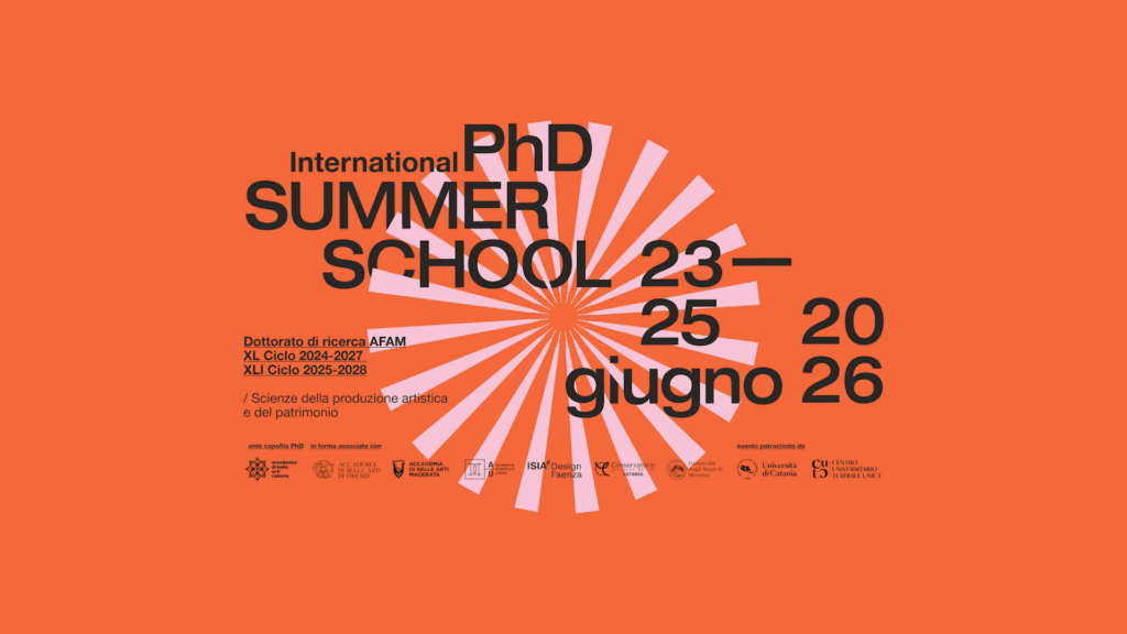 International PhD Summer School – Accademia di Belle Arti di Catania Appuntamenti