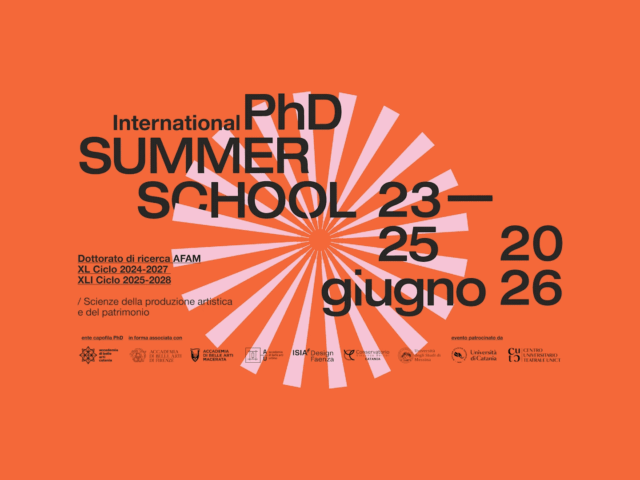 International PhD Summer School – Accademia di Belle Arti di Catania